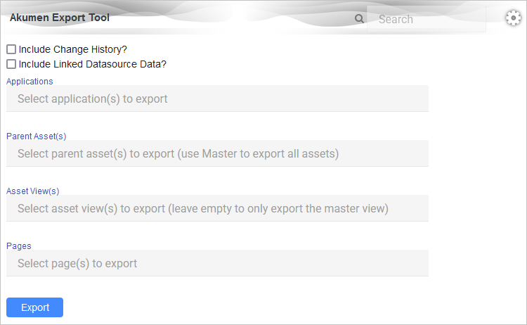Export Screen