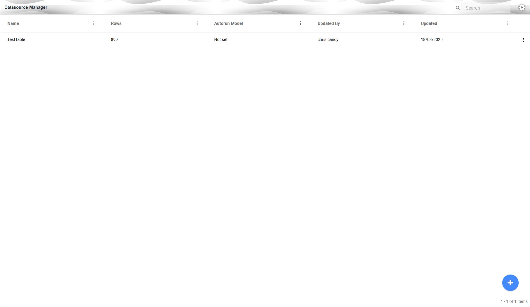 Existing Datasource